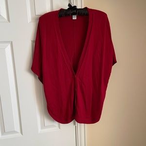 Bar lll red cardigan. Size small